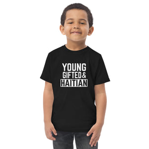 Young Gifted & Haitian Toddler jersey t-shirt