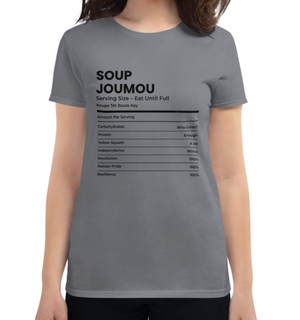 Women's Soup Joumou Facts Short Sleeve T-Shirt