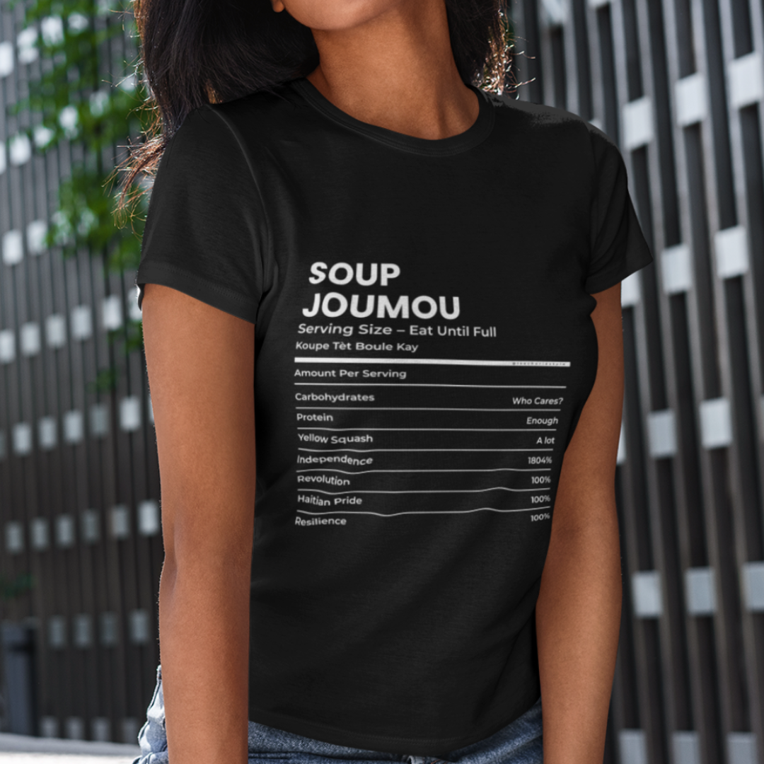 TeeCherie Soup Joumou Facts women's t-shirt