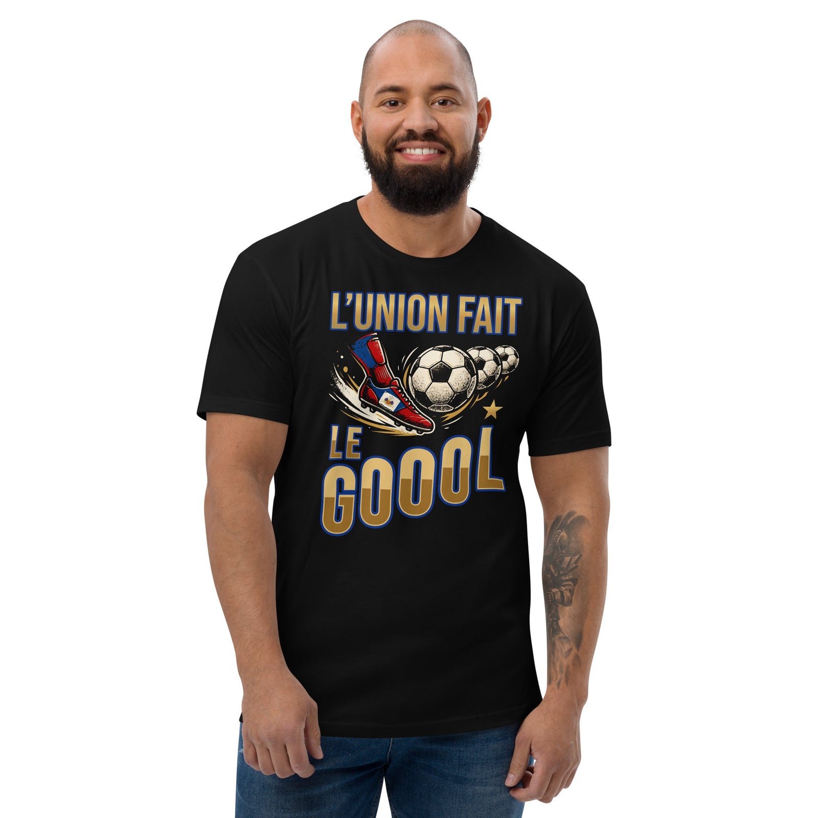 TeeCherie L'union Fait Le Gol Haiti World Cup t-shirt