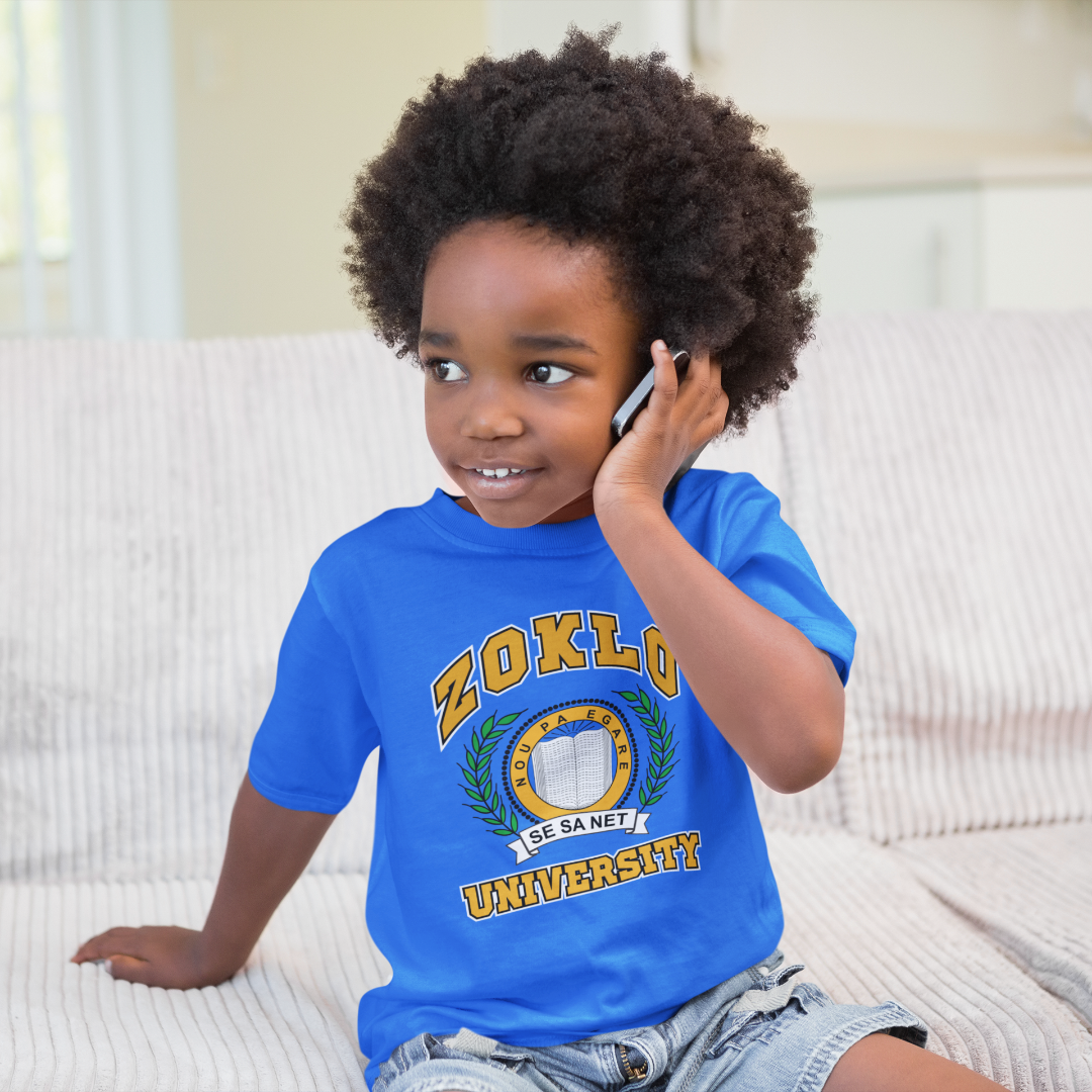 Zoklo University Toddler Short Sleeve Tee