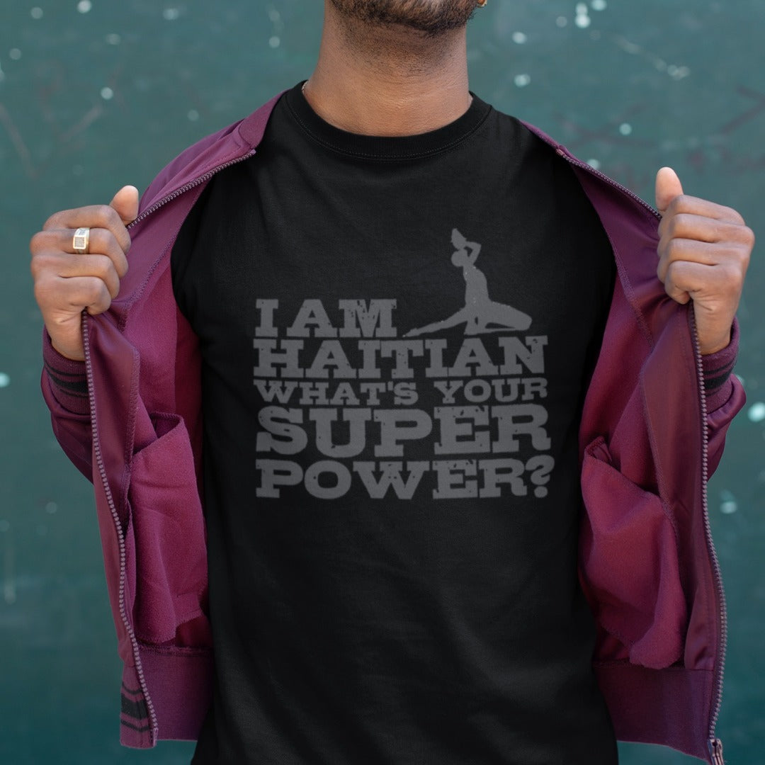 Men's Haitian Superpower Short Sleeve T-shirt - TeeCherie