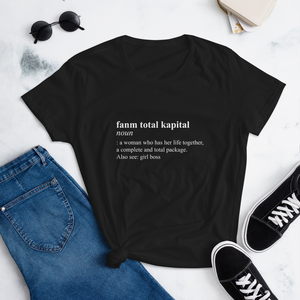 Fanm Total Kapital Women's Short Sleeve T-Shirt