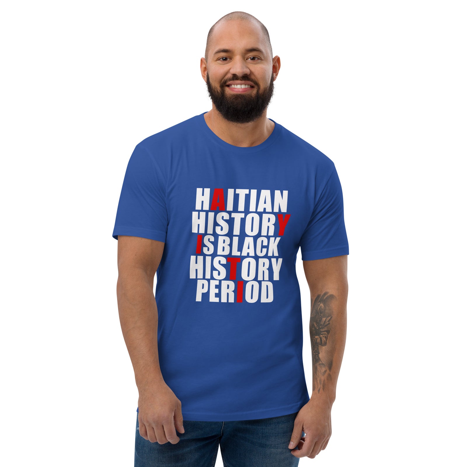 Haitian History is Black History Men's Short Sleeve T-shirt