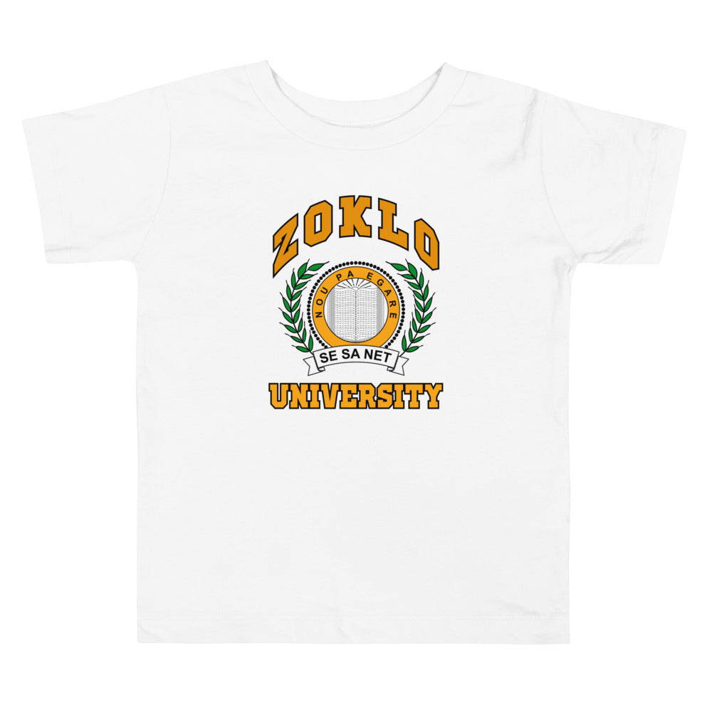 Zoklo University Toddler Short Sleeve Tee