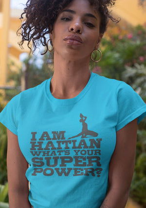 Haitian Super Power Ladies' Scoopneck T-Shirt