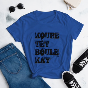 Women's Koupe Tèt short sleeve t-shirt